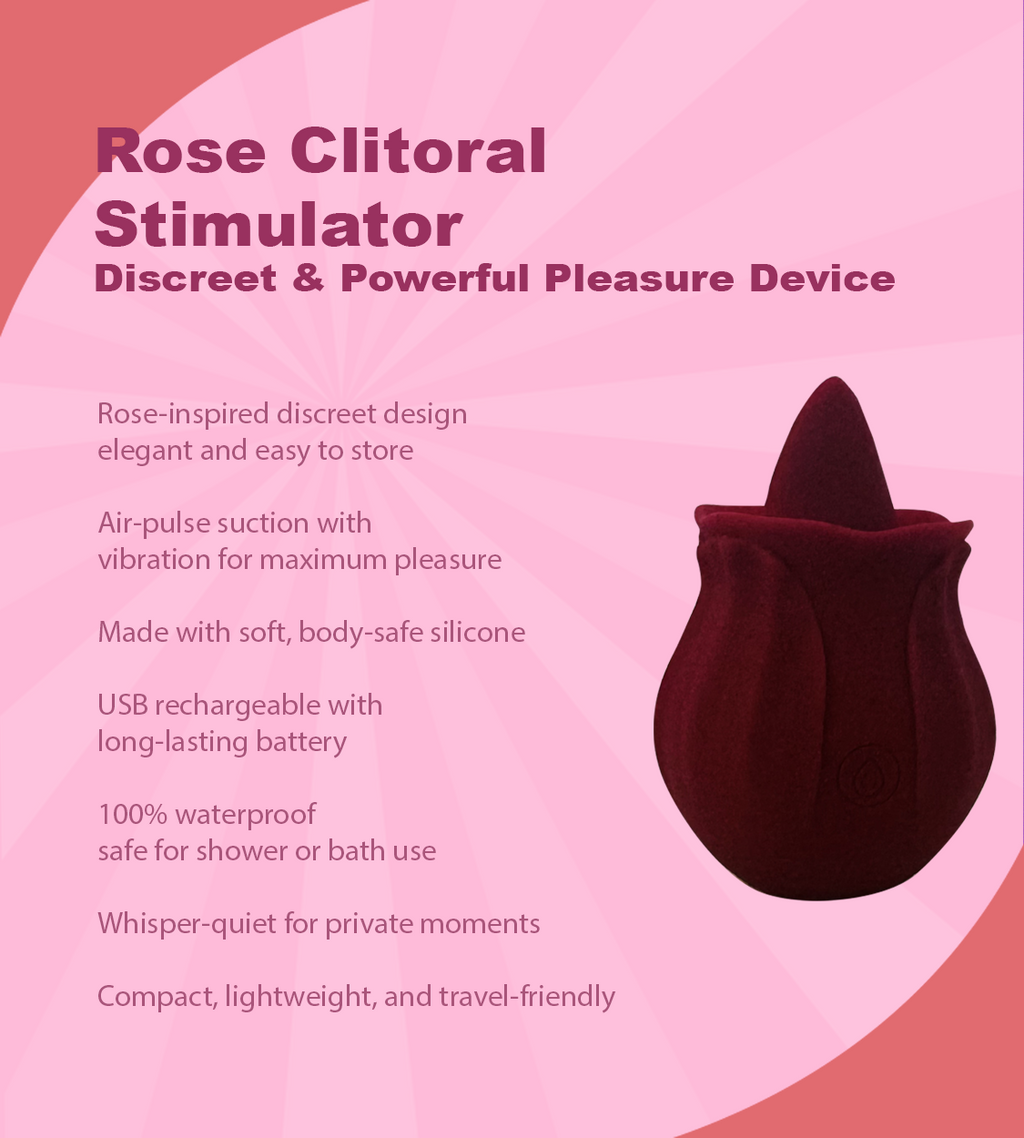 Rose Clitoral Stimulator – Discreet & Powerful Pleasure Device