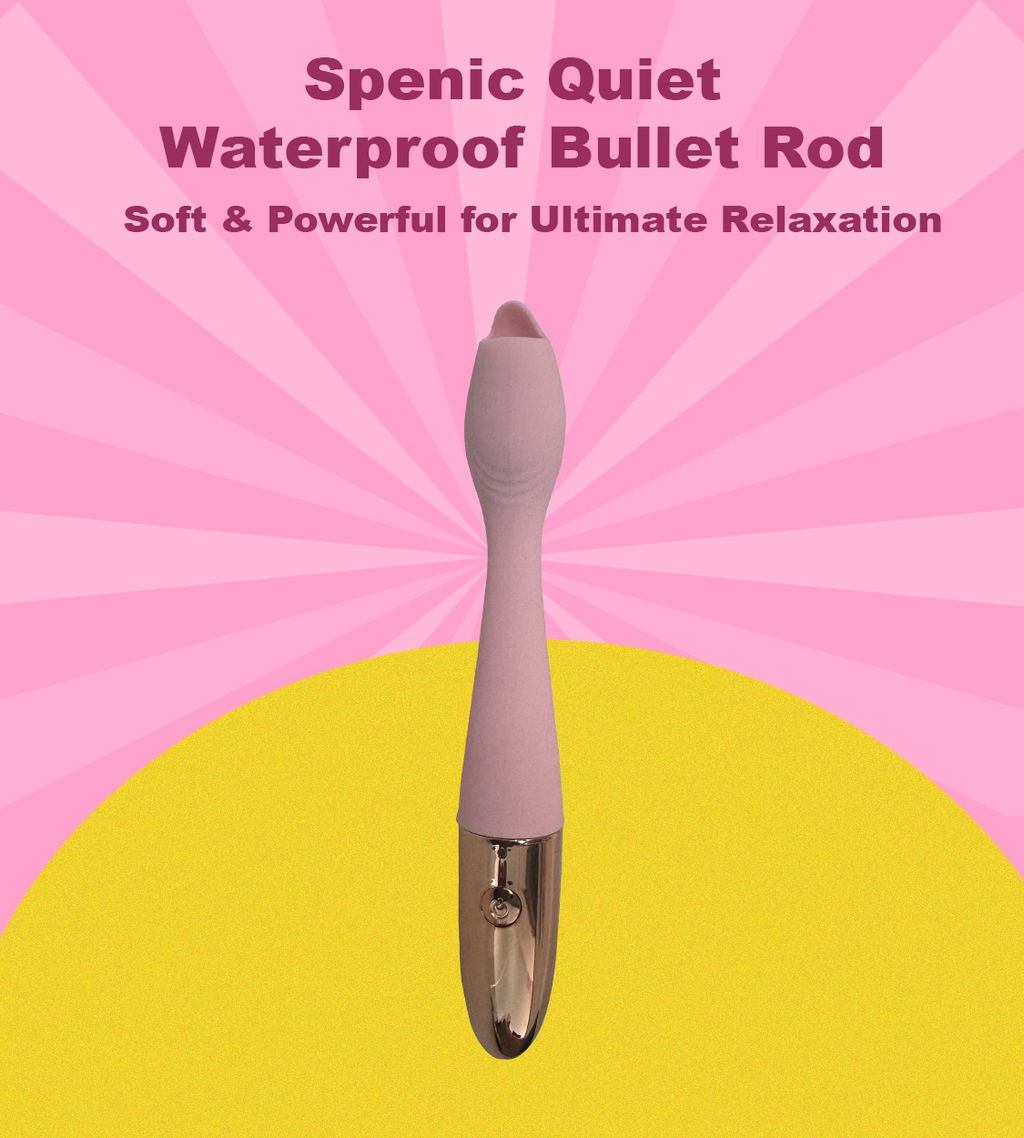 Spenic Quiet Waterproof Bullet Rod – Soft & Powerful for Ultimate Relaxation