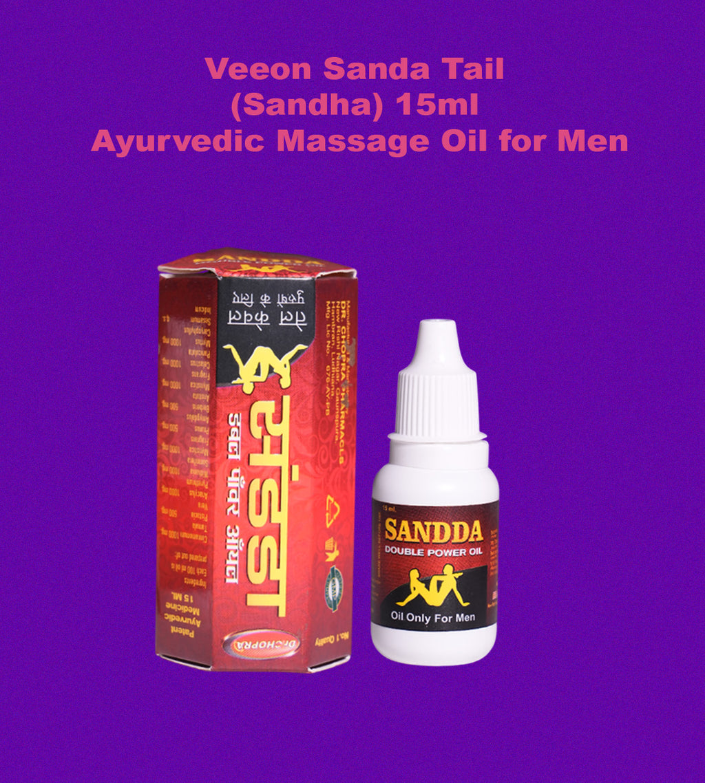 Veeon Sanda Tail (Sandha) 15ml – Ayurvedic Massage Oil for Men