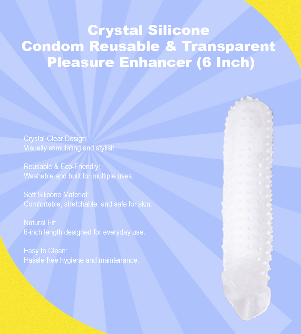 Crystal Textured Penis Sleeve – Intense Stimulation for Unforgettable Pleasure
